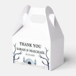 Elegant Winter Wonderland Sneeuwvlokken Bedankdoosjes