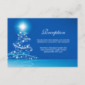 Elegant Winter Wonderland Sparkle Wedding Informatiekaartje (Voorkant)