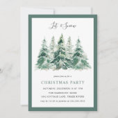 Elegant Winter Woodland Kerstfeest Kaart (Voorkant)