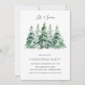 Elegant Winter Woodland Kerstfeest Kaart (Voorkant)