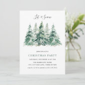 Elegant Winter Woodland Kerstfeest Kaart (Staand voorkant)