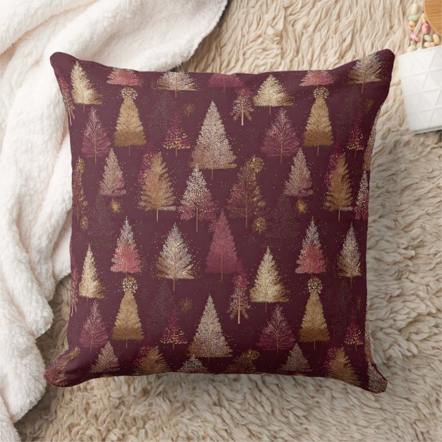 Elegant Winter Woud Kerstpatroon (5) Kussen (Deken)