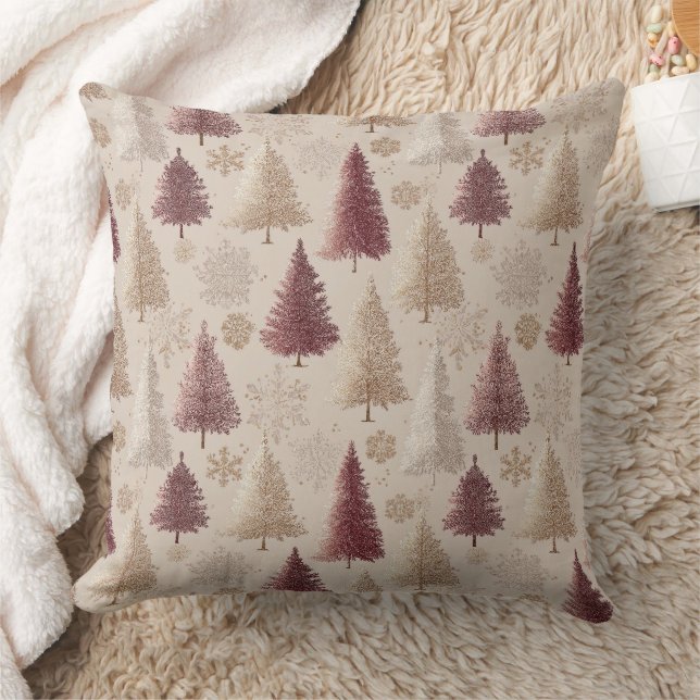 Elegant Winter Woud Kerstpatroon (6) Kussen (Deken)