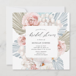 elegant winterblauw bohemens floral Vrijgezellenfe