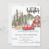 Elegant Winterfeestfeest Kaart (Voorkant)