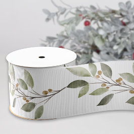 Elegant wintergroen grosgrain lint