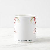 Elegant wintergroen Vrolijk kerstgebruik Koffiemok (Center)