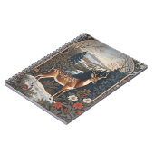 Elegant winterhert Natuur ontwerp Notitieboek (Linkerzijde)