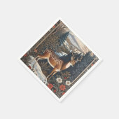 Elegant winterhert Natuur ontwerp Servet (Hoek)