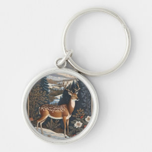 Elegant winterhert Natuur ontwerp Sleutelhanger