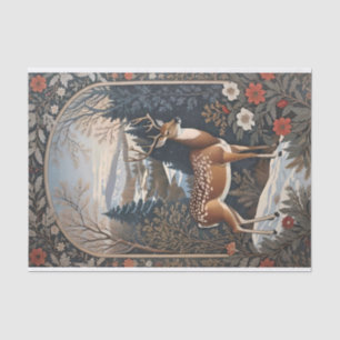 Elegant winterhert Natuur ontwerp Tissuepapier