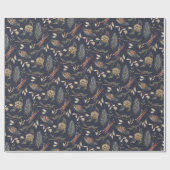 Elegant winterinpakpapier met pinecones cadeaupapier (Vlak)