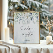 Elegant winterkaartjes en geschenken poster