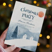 Elegant Winterlandschap Kerstfeest Kaart