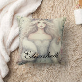 Elegant Winterprinses Sprookje Kussen (Deken)