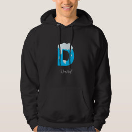 Elegant Winter's design of letter D Hoodie