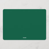 Elegant Wintry Foliage Winter Wedding Kaart (Achterkant)