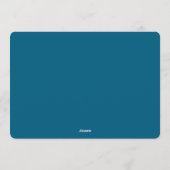 Elegant Wintry Foliage Winter Wedding Kaart (Achterkant)