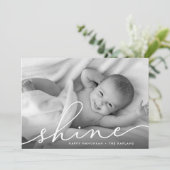 Elegant Wish | Hanukkah-foto Feestdagenkaart (Staand voorkant)