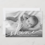 Elegant Wish | Hanukkah-fotokaart Feestdagenkaart (Voorkant)