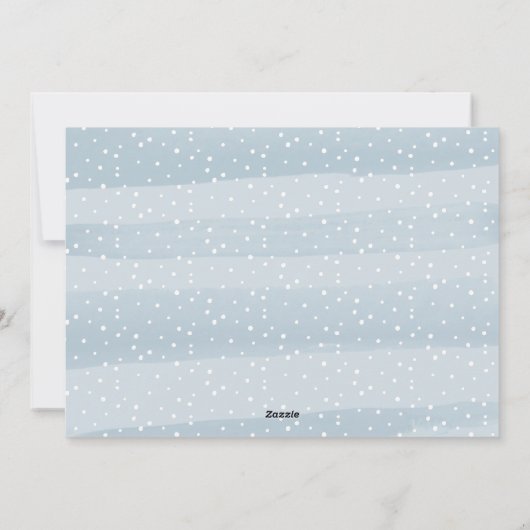 Elegant Wish | Vakantieknopkaart Feestdagenkaart (Achterkant)