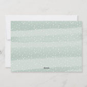 Elegant Wish | Vakantieknopkaart Feestdagenkaart (Achterkant)