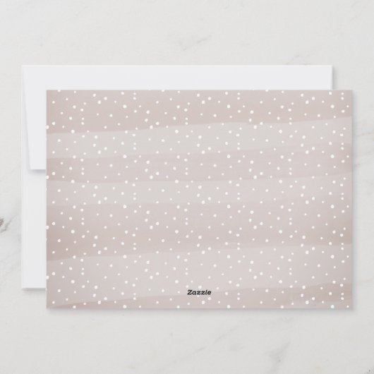 Elegant Wish | Vakantieknopkaart Feestdagenkaart (Achterkant)