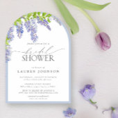 Elegant Wisteria Waterverf Floral Vrijgezellenfees Kaart