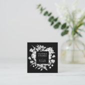 Elegant wit bloemen boeket | VISITEKAARTJE (Staand voorkant)