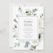 Elegant wit bloemenboeket Vrijgezellenfeest Kaart (Voorkant)