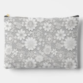 Elegant wit bloemenkanten patroon etui (Voorkant)