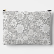 Elegant wit bloemenkanten patroon