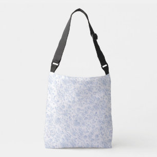 Elegant wit bloemige hibiscus madeliefjes patroon crossbody tas