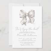 Elegant wit boog Vrijgezellenfeest Kaart (Voorkant)