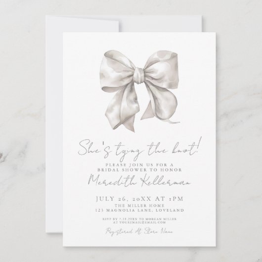 Elegant wit boog Vrijgezellenfeest Kaart (Voorkant)