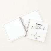 Elegant wit bruiloft gastenboek notitieboek (Binnen)