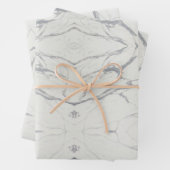 Elegant wit Carrara marmeren inpakpapier (In situ)