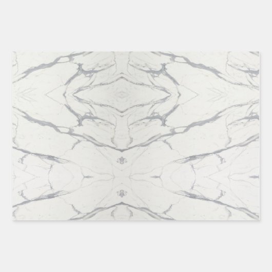 Elegant wit Carrara marmeren inpakpapier (Voorkant)