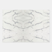 Elegant wit Carrara marmeren inpakpapier Vel (Voorkant 2)