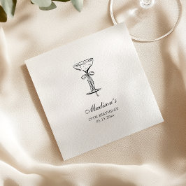 Elegant wit champagnefeest servet