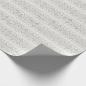 Elegant Wit Crème Hart Inpakpapier (Hoek)