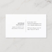 ELEGANT WIT EMBLEEM OP DIEPROOD GLITTER II VISITEKAARTJE (Achterkant)