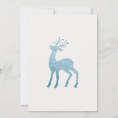 Elegant wit en blauw kerstfeest kaart (Achterkant)