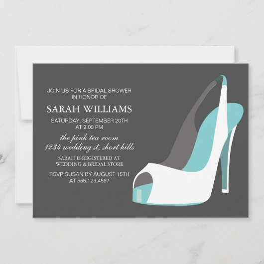 Elegant wit en blauw Vrijgezellenfeest Kaart (Voorkant)