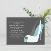 Elegant wit en blauw Vrijgezellenfeest Kaart (Staand voorkant)