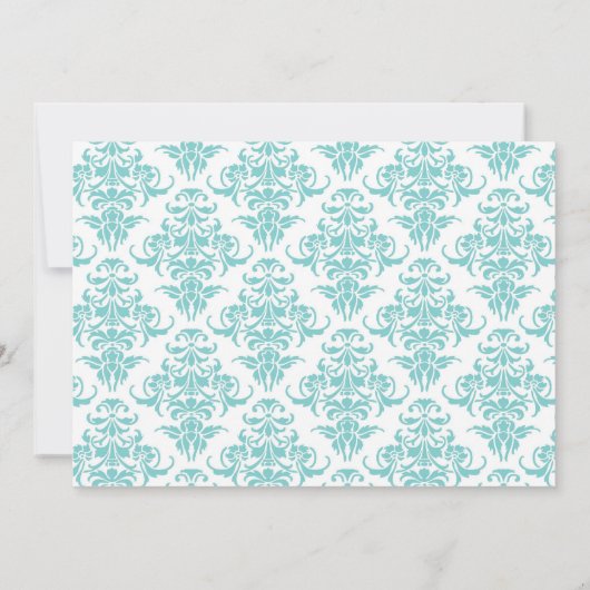 Elegant wit en blauw Vrijgezellenfeest Kaart (Achterkant)