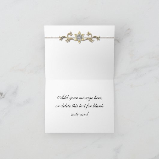 Elegant wit en goud bedankt (Binnen)