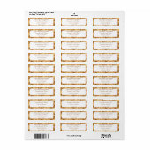 Elegant wit en goud folie Cosmetica Pot Etiket (Full Sheet)