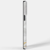 Elegant Wit en Goud Marmer Case-Mate iPhone Case (Achterkant / Rechts)