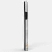Elegant Wit En Goud Marmer Case-Mate iPhone Case (Achterkant/rechts)